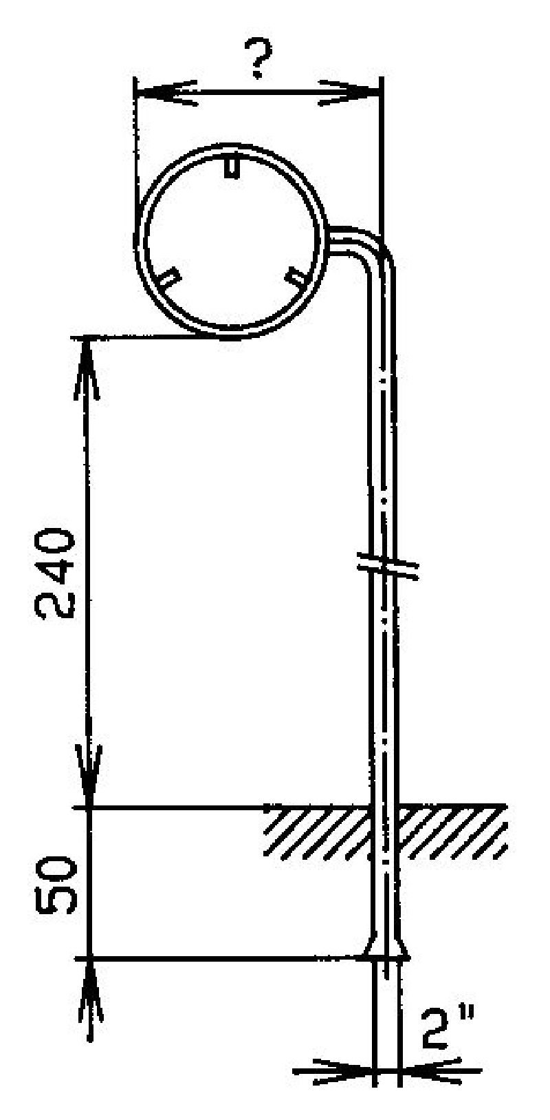 Bild zum Artikel Grösse cm: 40, Standrohr: 2" x 290 cm